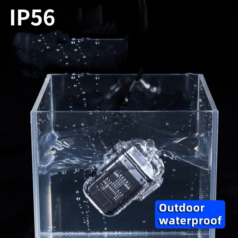 Transparent Shell Double Arc Lighter - USB Rechargeable