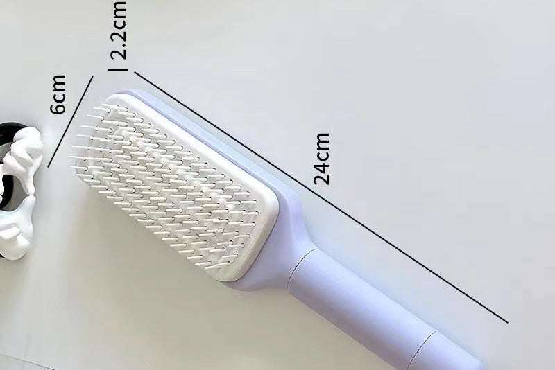 4-in-1 Self Cleaning Hair Brush | Anti-Static Detangling Scalp Massage Comb