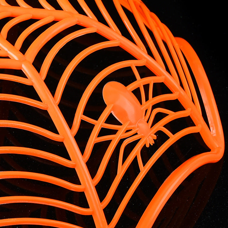 Halloween Spider Web Candy Dish Tray | Fruit Plate Snack Bowl Party Home Decoration