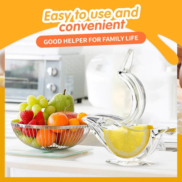 Kitchen Lemon Squeezer Manual Juicer – Bird Shape Acrylic Citrus Press Tool