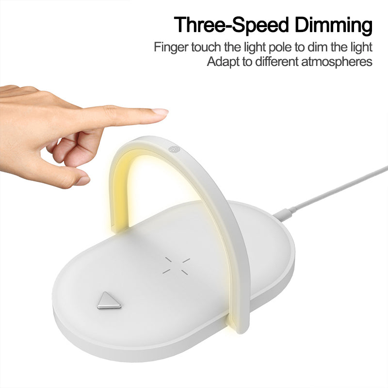 Fast Wireless Charging Station 3-in-1 Foldable Lamp
