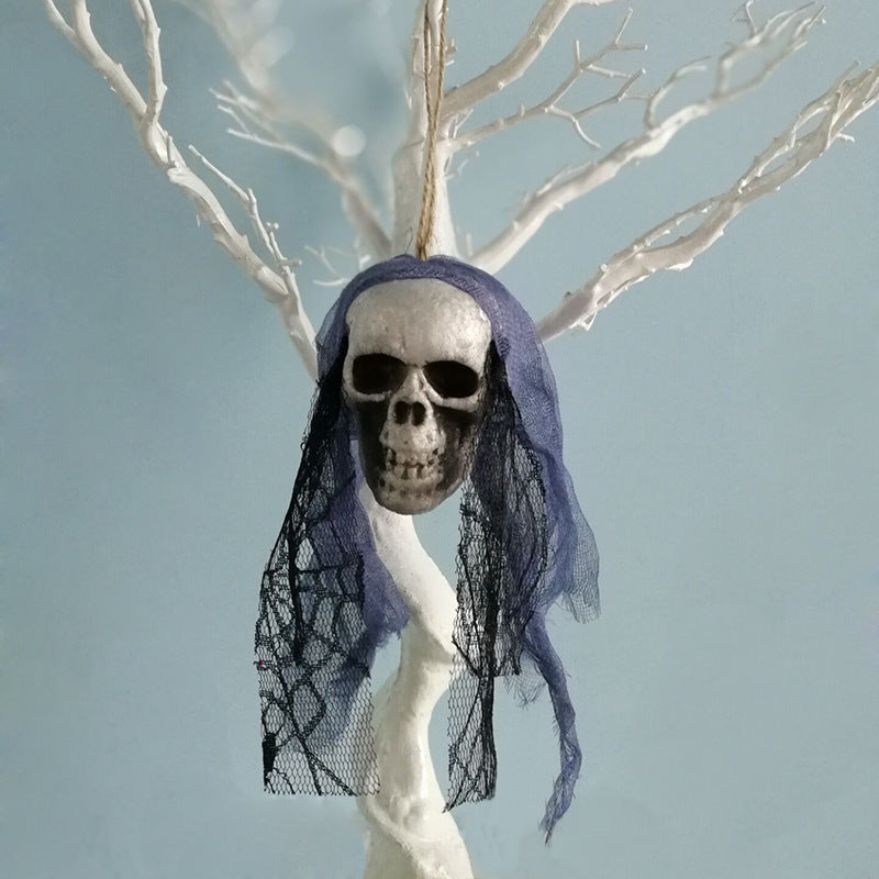 Halloween Skull Hanging Decor – Scary Horror Prop | Haunted House Party Decoration