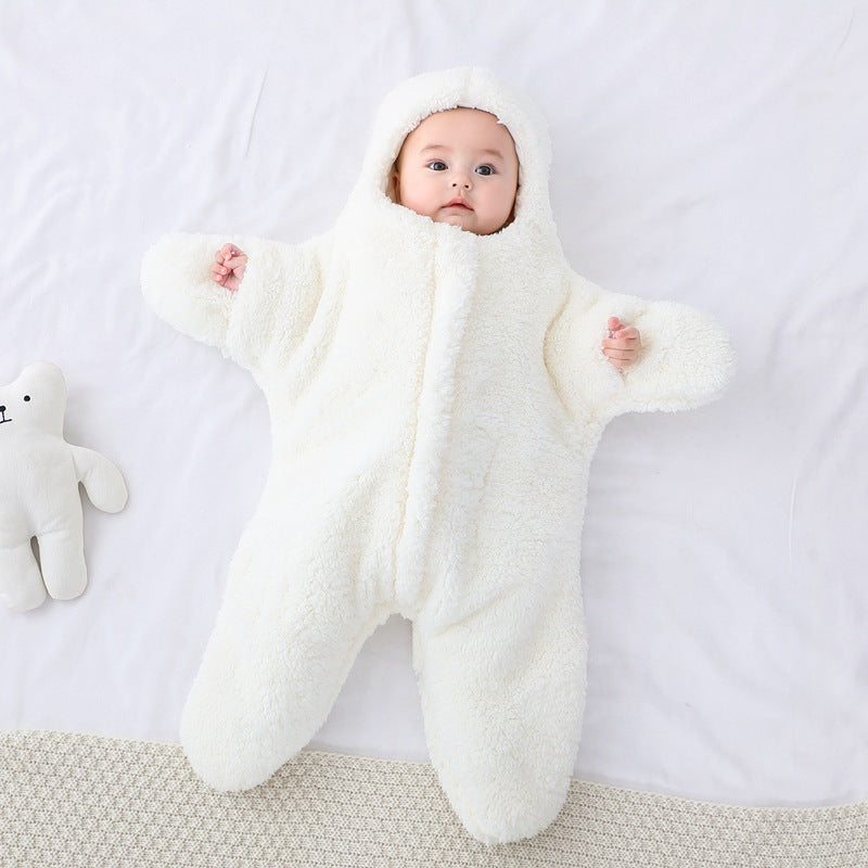 Newborn Baby Swaddle Sleeping Bag – Thickened Winter Warm Blanket Wrap Sack