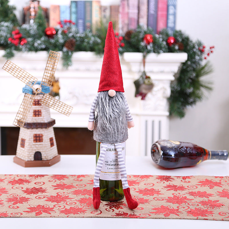 Christmas Wine Bottle Covers for Holiday Cheer