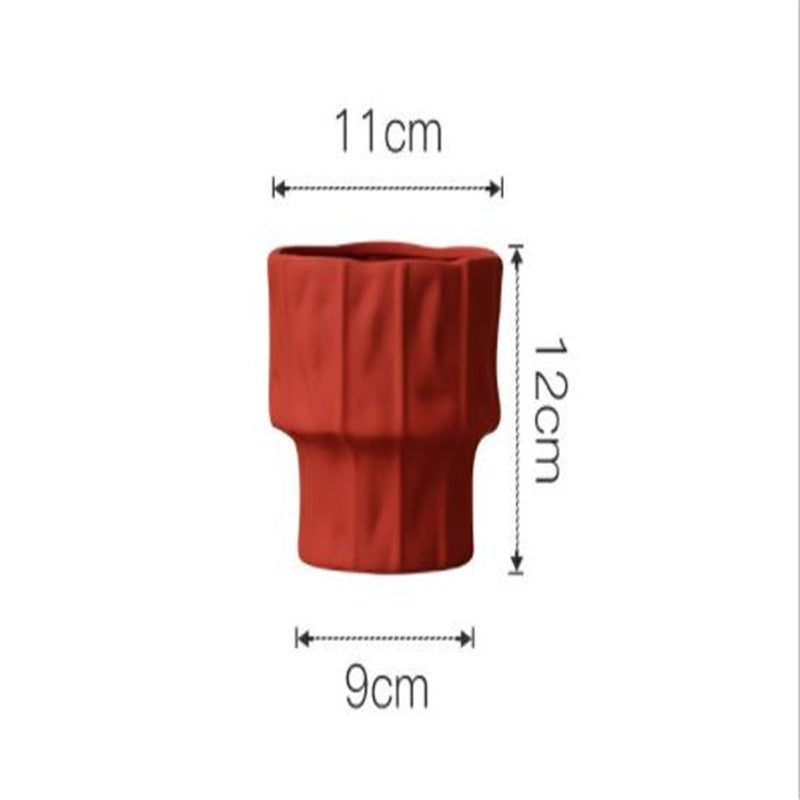 Nordic Modern Vase – Minimalist Decor for Living Room, Office & Bedroom