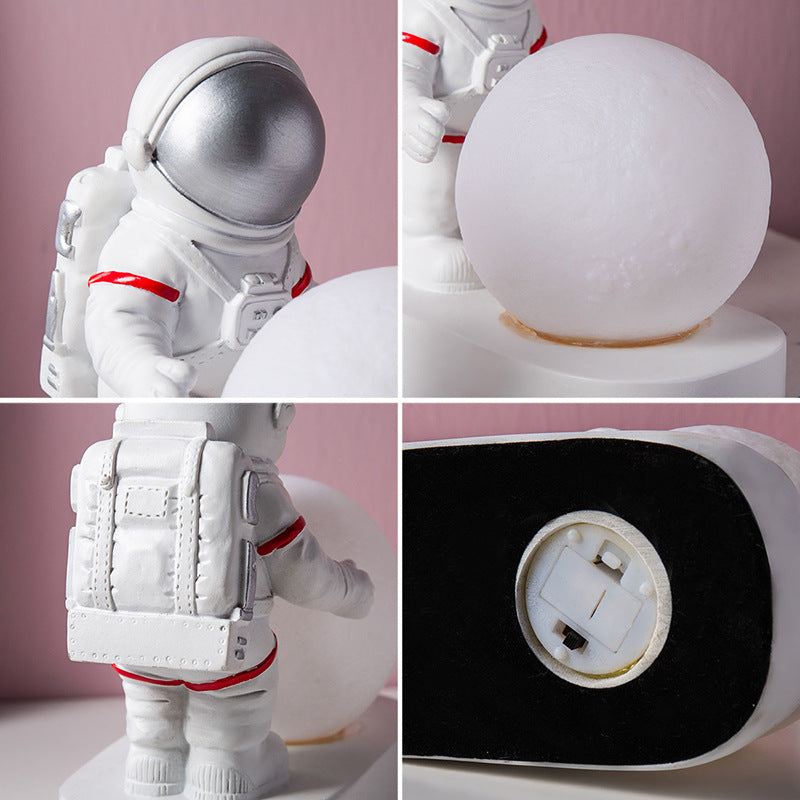 Astronaut Space Night Light LED Bedside Lamp – Nursery Decor Cute Sleep Light for Kids Room