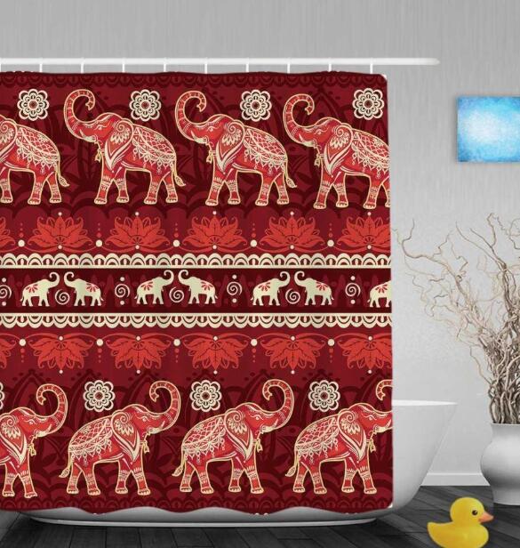 Modern Bathroom Shower Curtain with African Girl Hip Hop Graffiti Design