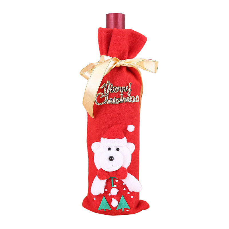 Christmas Wine Bottle Covers for Holiday Cheer