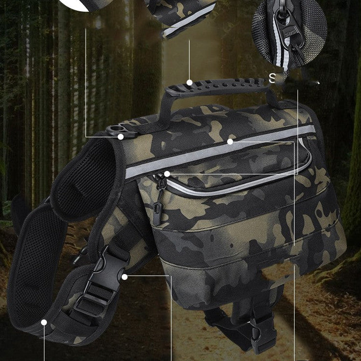 Outdoor Large Dog Backpack – Hiking & Travel Gear for Active Pets