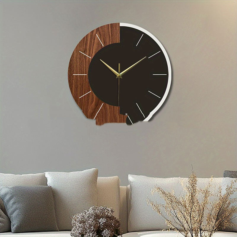Elegant Wooden Wall Clock – Nordic Minimalist Accent for Home & Office