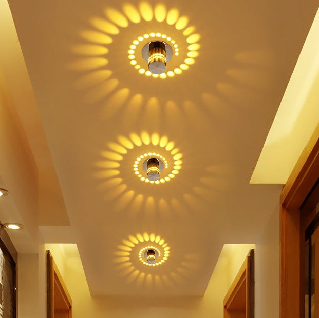 Modern LED Wall Light – Spiral Wall Lamp for Living Room Decor