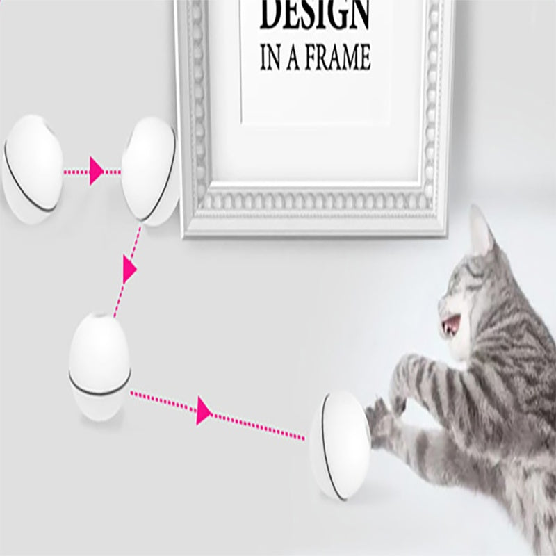 Interactive Rolling Cat Toy Ball – LED Laser Pet Toy for Endless Play & Exercise