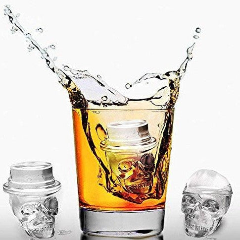 Halloween Skull Silicone Mold – 3D Ice Cube, Soap, Candle & Baking Chocolate Mould Tool