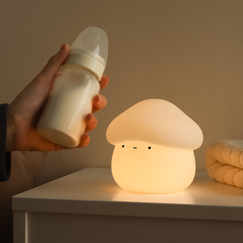 Silicone Mushroom Night Light – Adorable Bedside Lamp for Kids & Adults