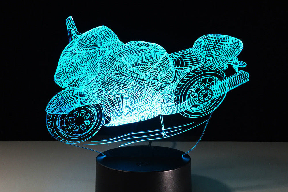 Motorcycle Night Lamp – Stylish LED Desk Lamp Gift for Men & Teens