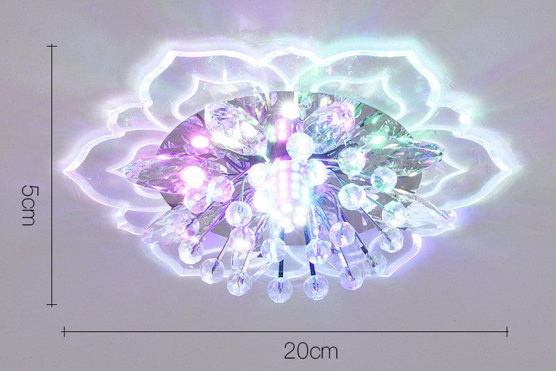 Modern Crystal Ceiling Lamp – Minimalist Corridor & Living Room LED Light Fixture