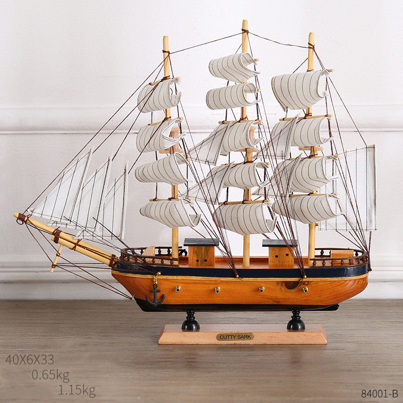 Coastal Sailing Home Decor – Creative Craft Ornament for Modern Interior Design