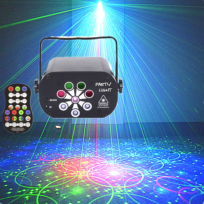 Sound Activated LED Disco Laser Projector – Party Lights for Home, DJ & Events