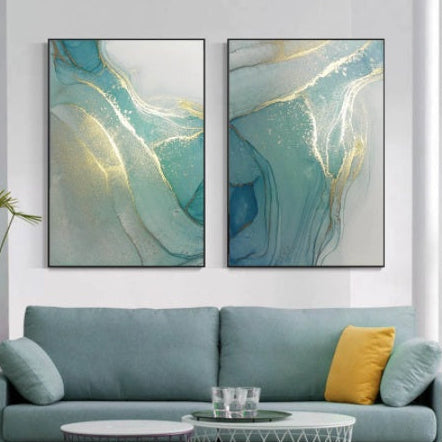 Luxury Abstract Fluid Art Poster – Canvas Wall Picture for Modern Home Decor