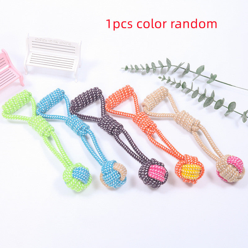 Interactive Dog Rope Chew Toy – Dental Care Ball for Small & Large Dogs