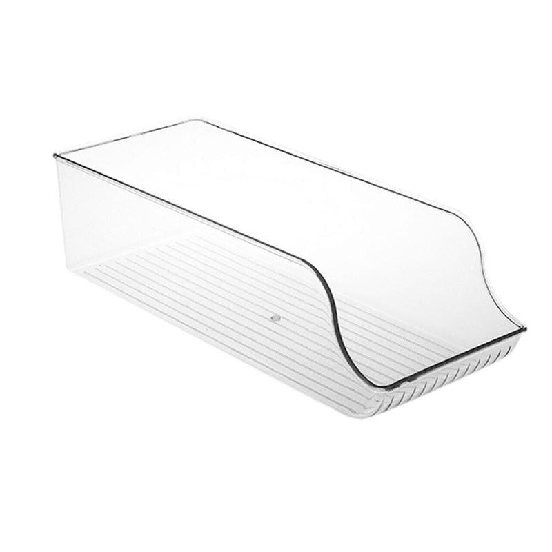 Fridge Organizer Beverage Holder – Clear Storage Container for Kitchen, Freezer & Cabinets