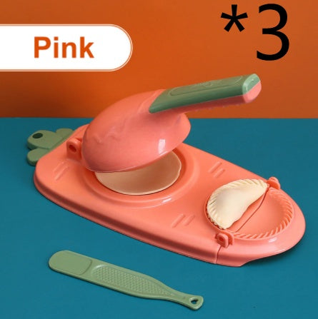Manual Dumpling Maker Mold Press – 2-in-1 Kitchen Tool for Fast Dough Wrapper Making