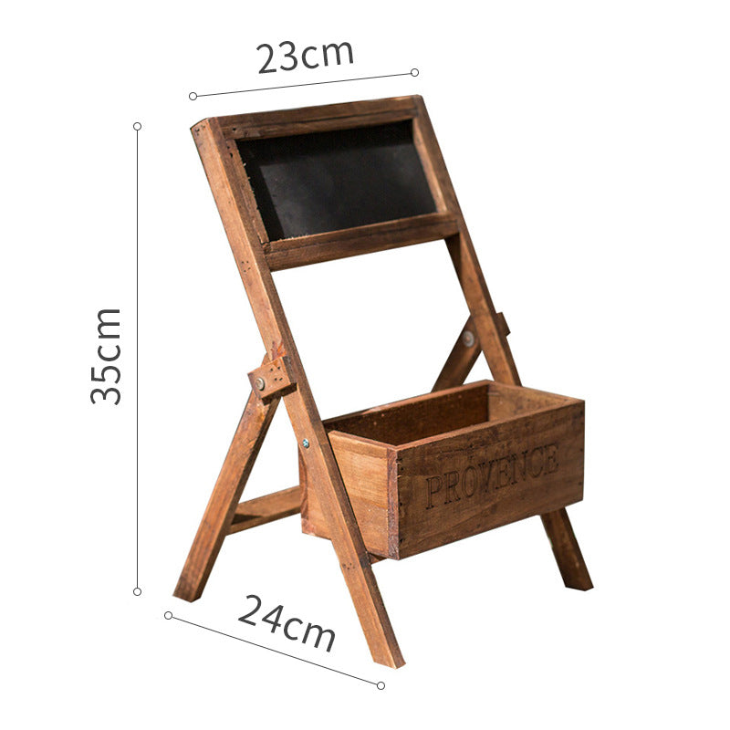 Garden Solid Wood Flower Box – Rustic Outdoor Planter for Living Room Decor