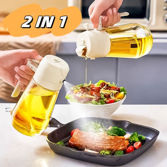 Olive Oil & Vinegar Sprayer Bottle – Kitchen Cooking & BBQ Oil Spray