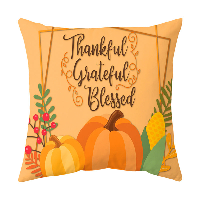 Cozy Thanksgiving Sofa Cushion Cover