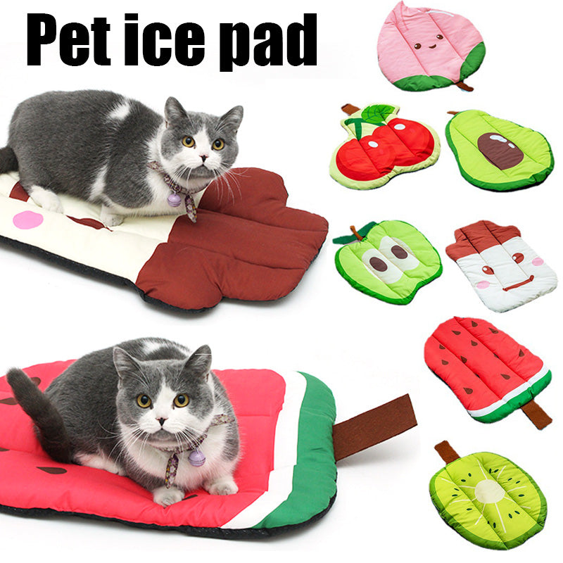 Pet Cooling Pad – Ice Silk Dog Mat, Summer Cat Rug, Washable Cooling Bed