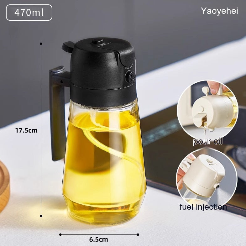 Olive Oil & Vinegar Sprayer Bottle – Kitchen Cooking & BBQ Oil Spray