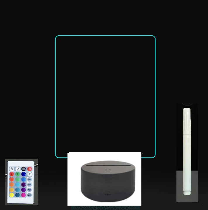 Glow Writing 3D Acrylic Board – LED Message Night Light for Notes, Reminders & Home Decor