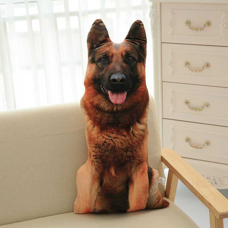 3D Dog Face Pillow – Cute Plush Cushion for Sofa, Bedroom & Gifts