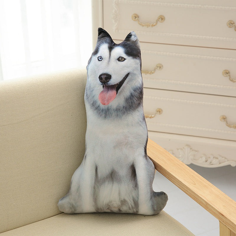 3D Dog Face Pillow – Cute Plush Cushion for Sofa, Bedroom & Gifts