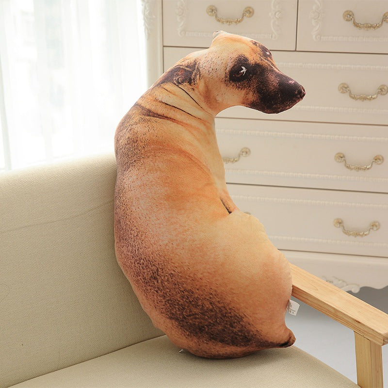3D Dog Face Pillow – Cute Plush Cushion for Sofa, Bedroom & Gifts