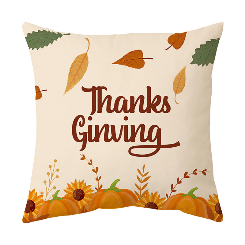 Cozy Thanksgiving Sofa Cushion Cover