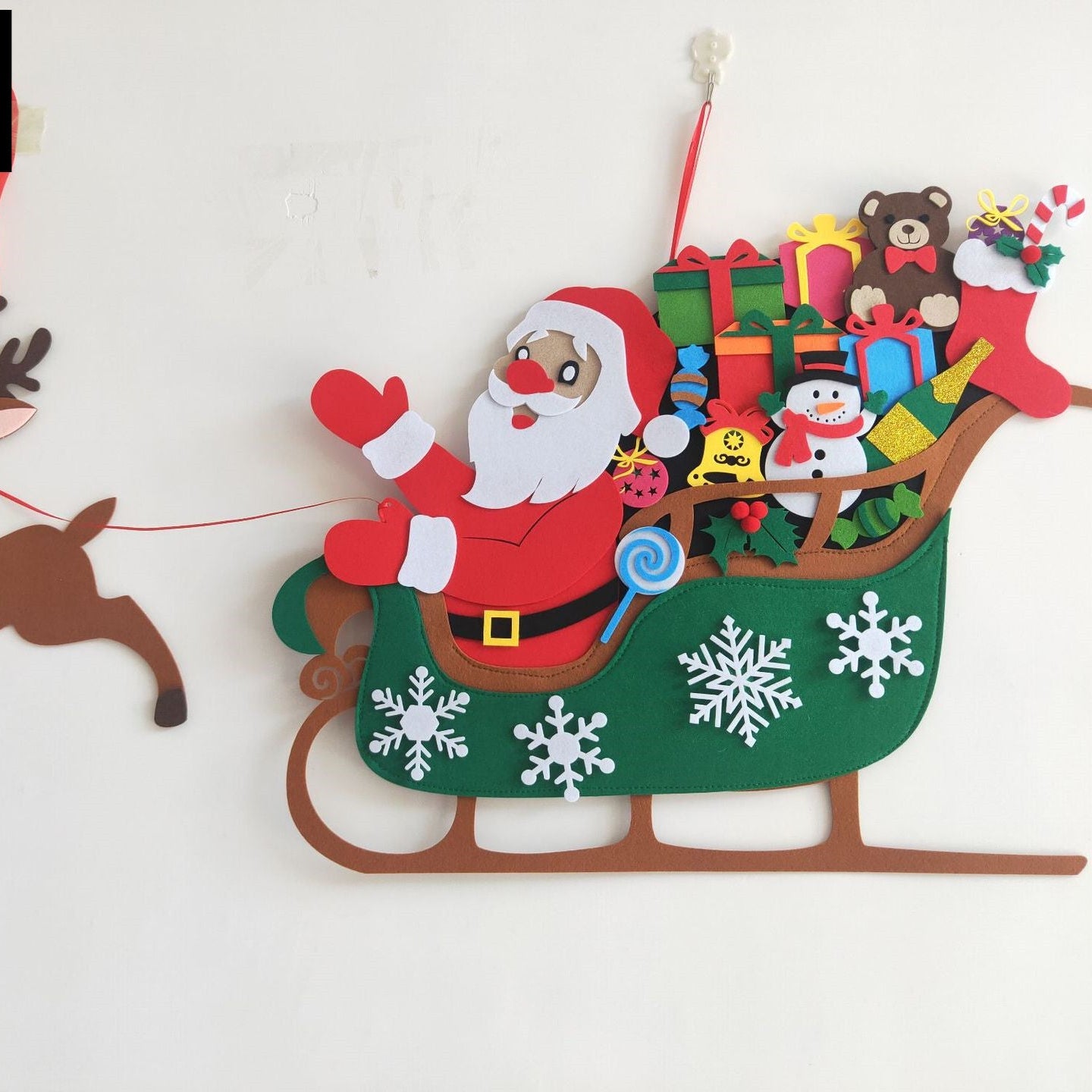 Educational Felt Christmas Tree Set – 3D DIY Holiday Decor for Children