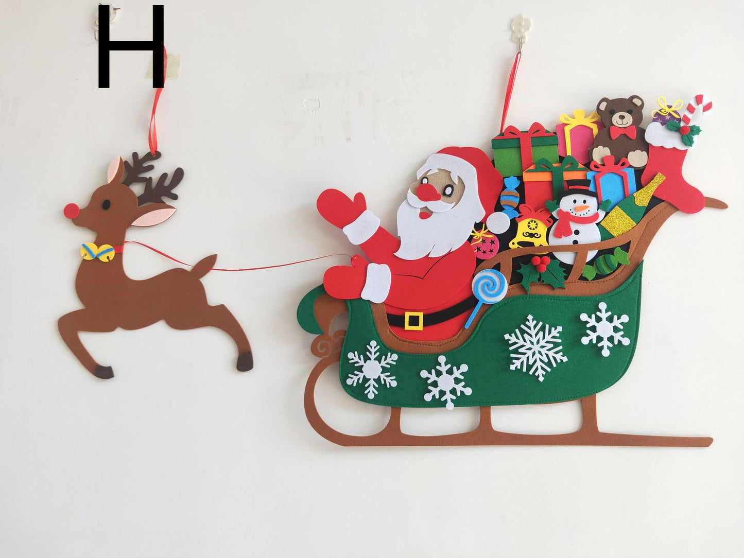 Educational Felt Christmas Tree Set – 3D DIY Holiday Decor for Children