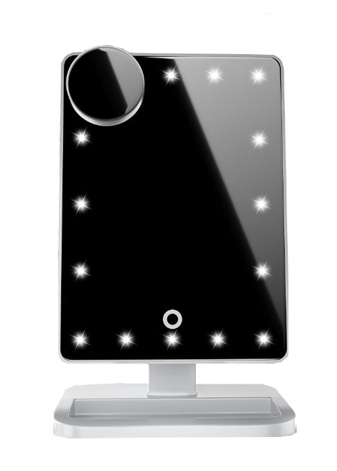 Touch Control LED Vanity Mirror with Bluetooth Speaker & Adjustable Lighting – Makeup Desk Mirror