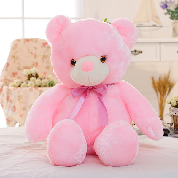 Glowing Teddy Bear Night Light Plush – LED Stuffed Toy Gift for Kids, Girls & Babies
