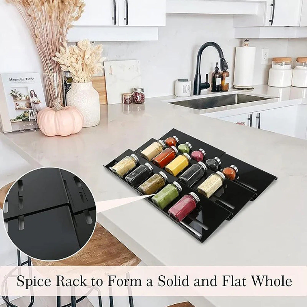 Household Minimalist Kitchen Seasoning Storage Rack – Space Saving Spice Organizer for Modern Homes