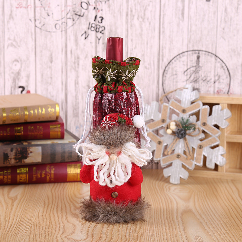 Christmas Wine Bottle Covers for Holiday Cheer