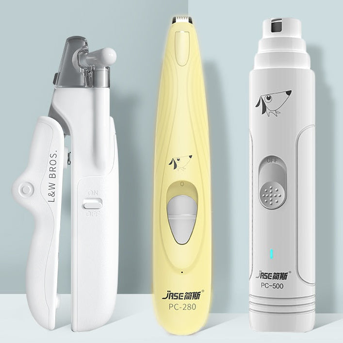 Pet Nail Trimmer LED Light – Professional Dog Cat Grooming Clippers for Home Care & Safety