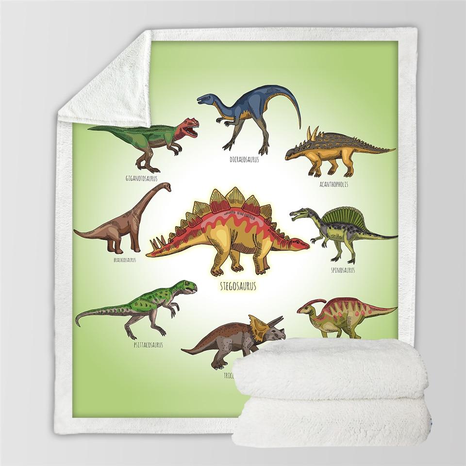Cozy Kids Dinosaur Blanket – Lightweight Soft Throw
