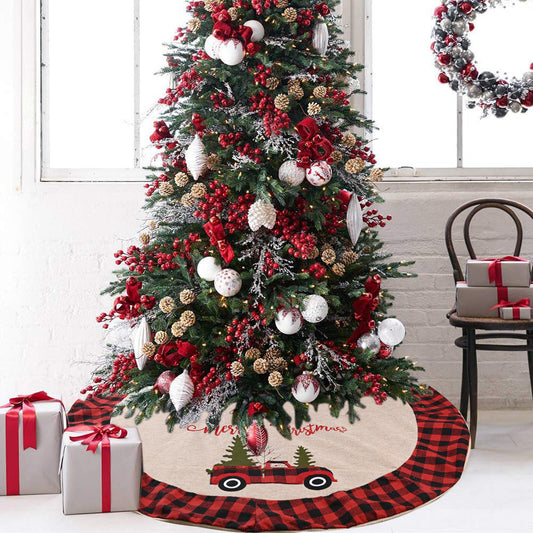 Christmas Linen Tree Skirt – Add Warm, Elegant Holiday Style