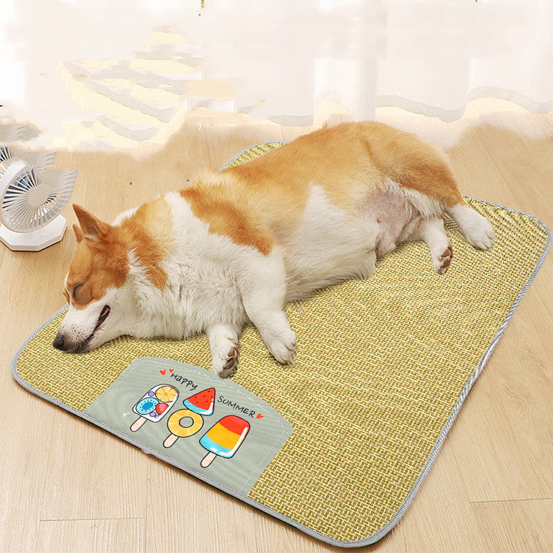 Summer Pet Bed Mat – Cooling Dog Nest & Cat Sleeping Mat for Hot Weather