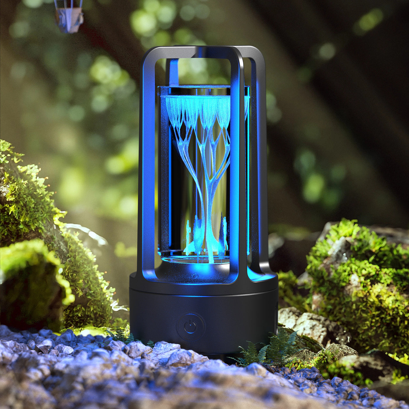 Acrylic Crystal LED Lamp with Bluetooth Speaker – Touch Control Night Light for Bedroom