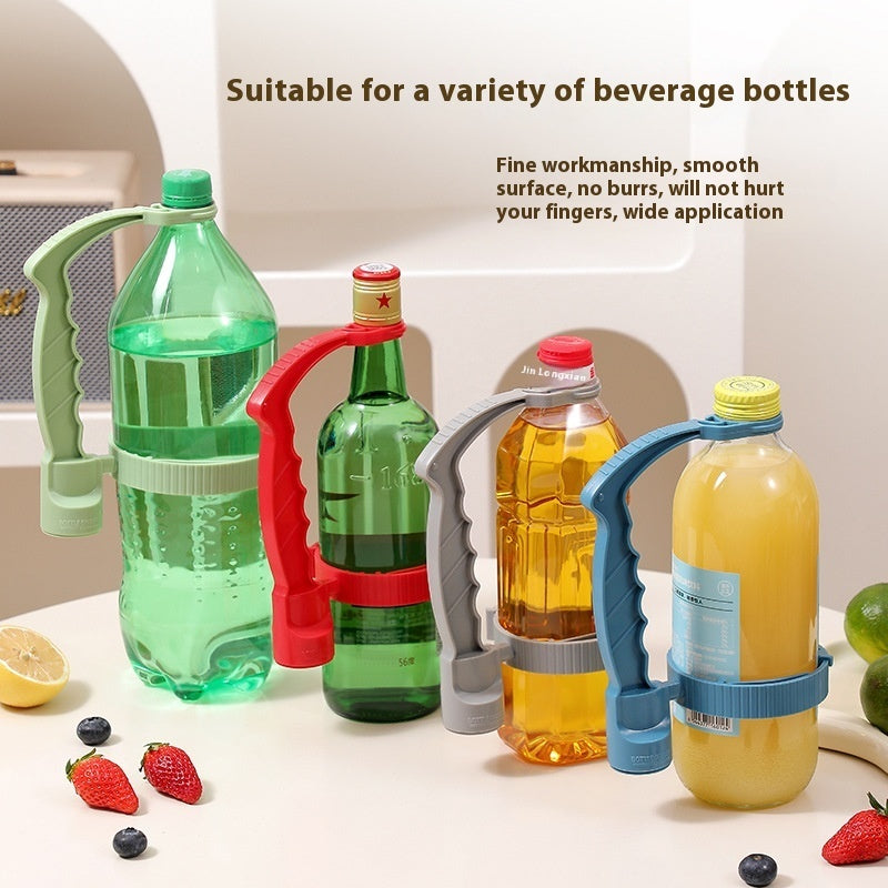 Smart Kitchen Bottle Handle Organizer – Adjustable Pouring Grip for Oil & Beverage Use