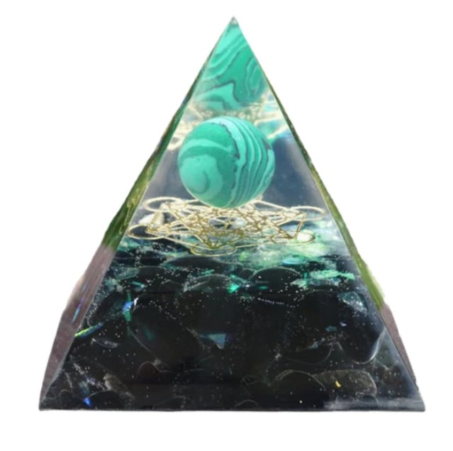 Natural Crystal Stone Pyramid – Energy Balance Decor for Home Desk Office Interior Styling