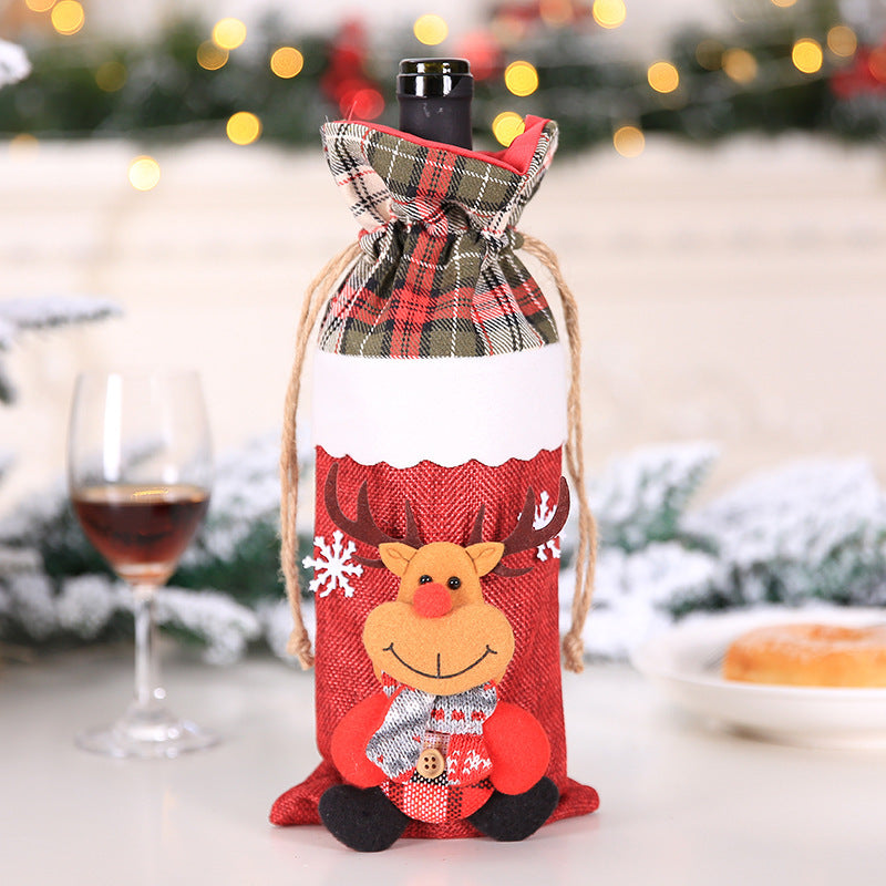 Christmas Wine Bottle Covers for Holiday Cheer